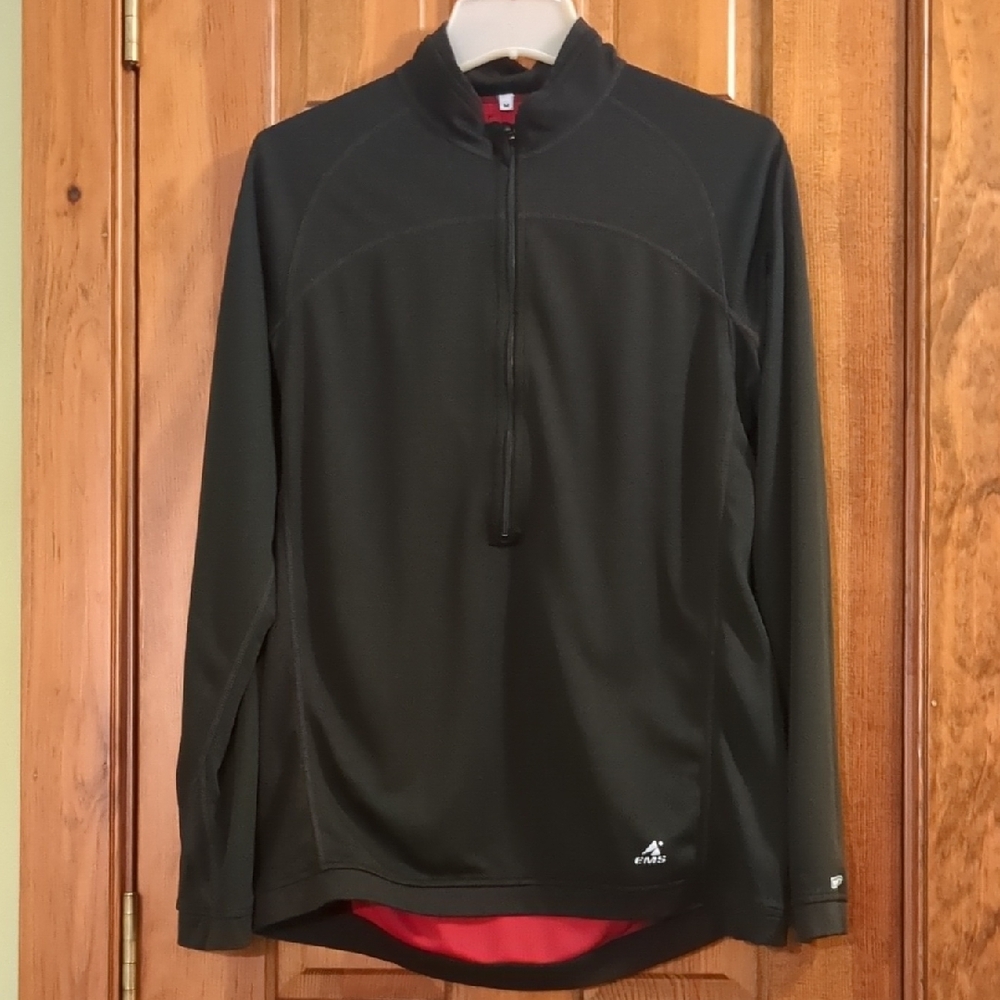Eastern Mountain Sports Men's Black Athletic Quarter-Zip Heavy TechWick